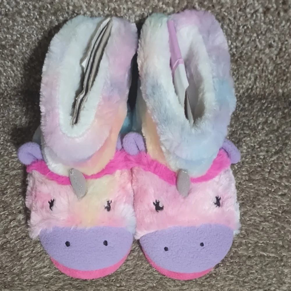 Totes Black and Pink Star Pattern Sole - Picture 2 of 4